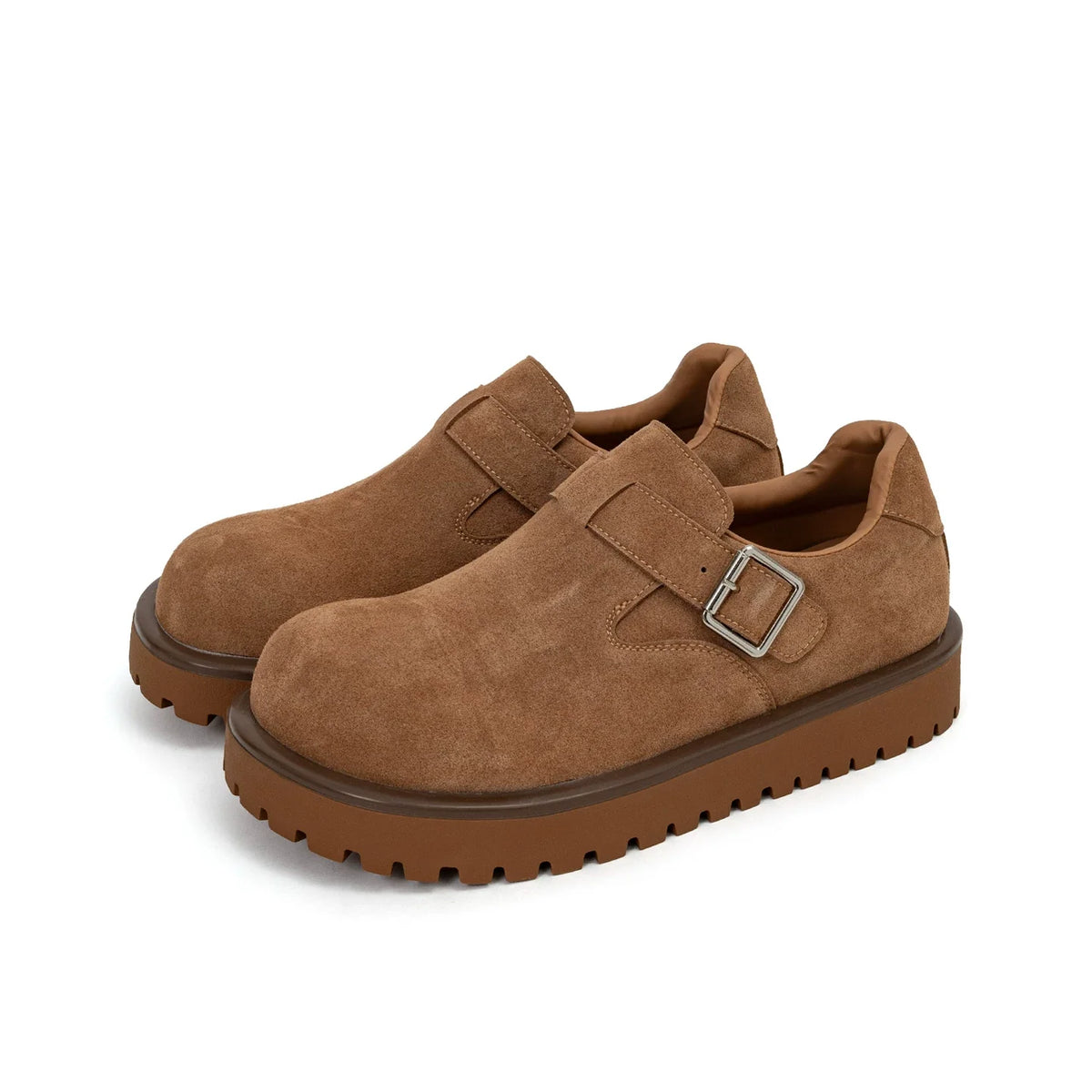Shearling Buckle Clogs
