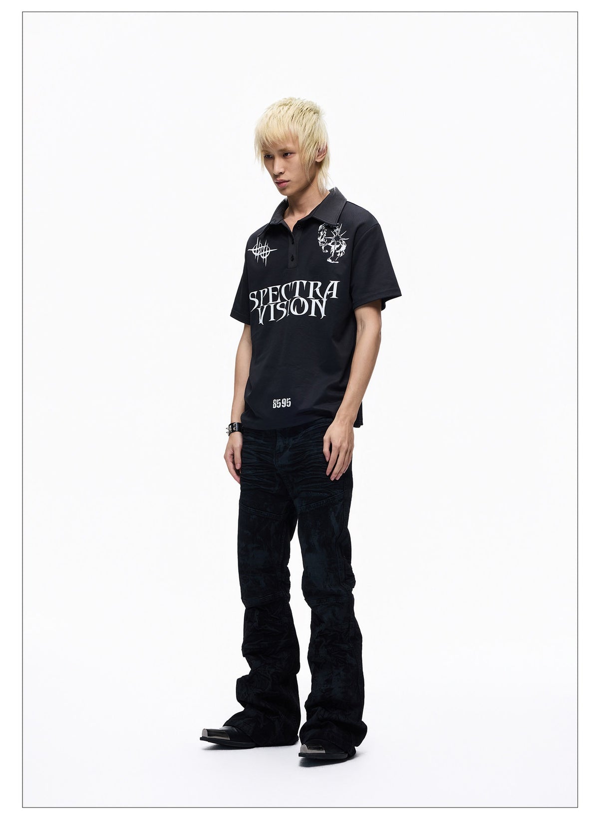 Whiskerd Black Skinny Slim Fit Jeans