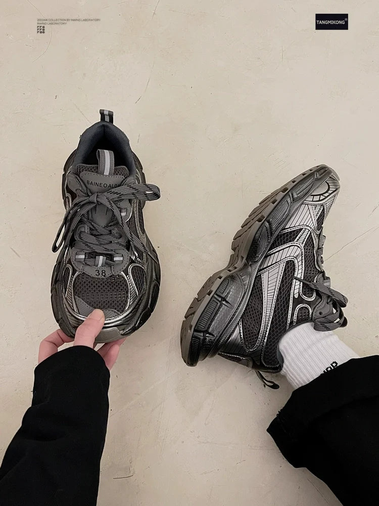 Mesh Thick Sole Sporty Sneakers