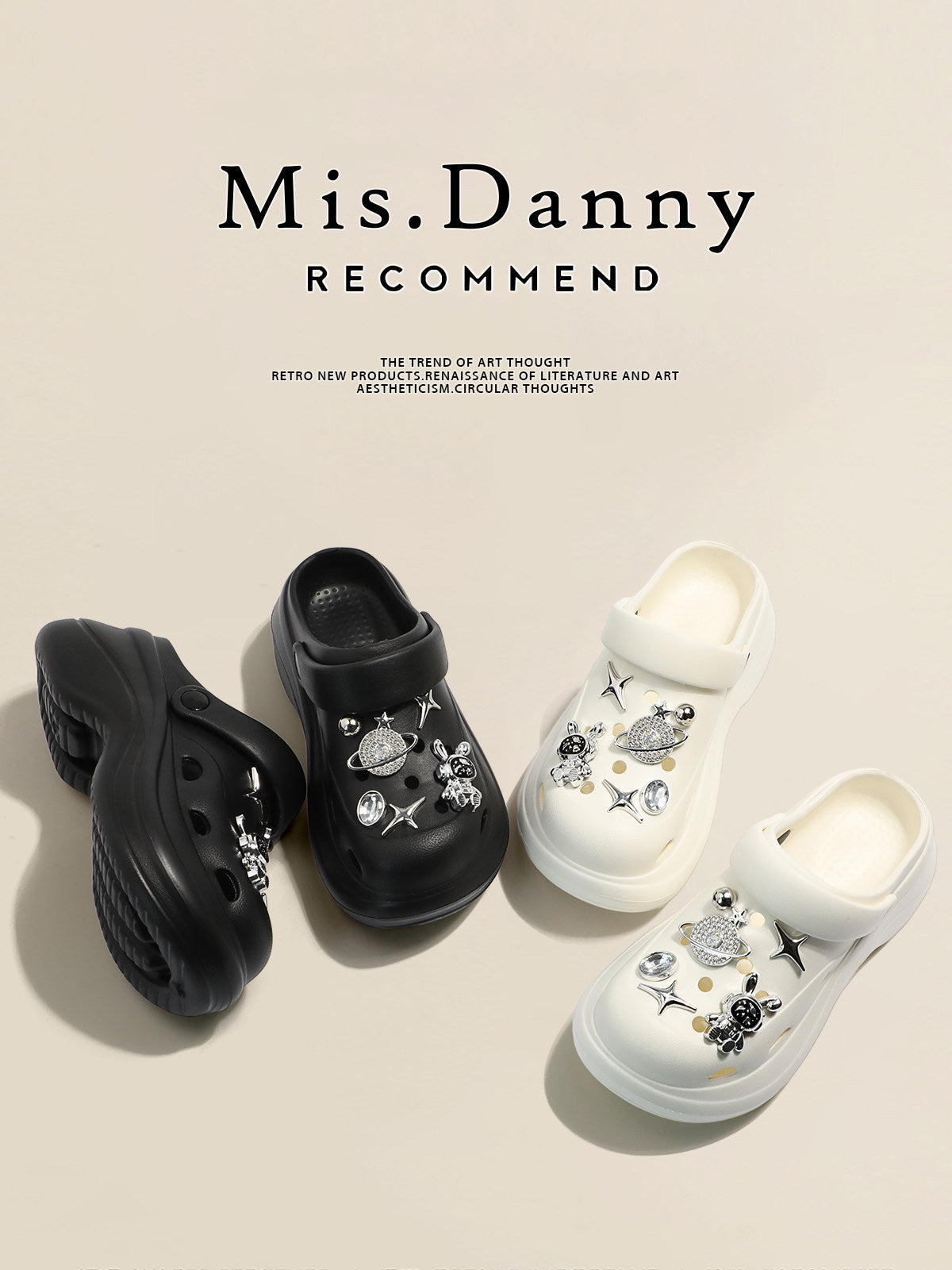 Soft Platform Height Increase Closed Toe Sandals