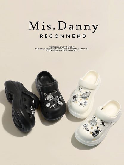 Soft Platform Height Increase Closed Toe Sandals