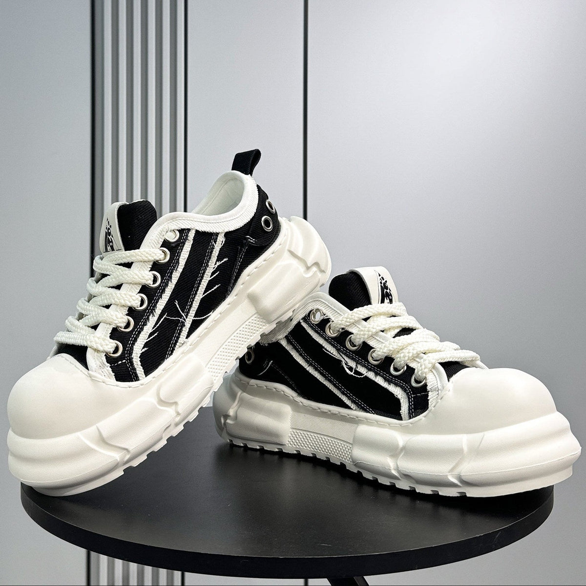 Panel Chunky Sole Sneakers