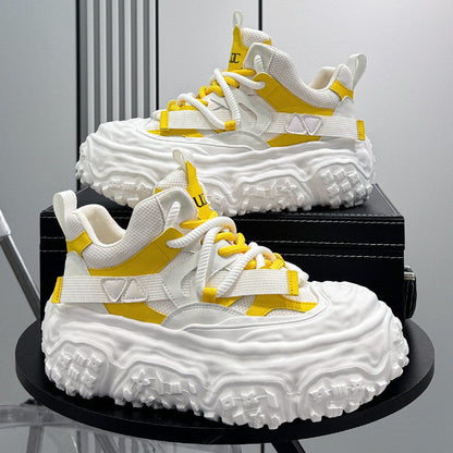Strap Mesh Platform Chunky Sole Sneakers