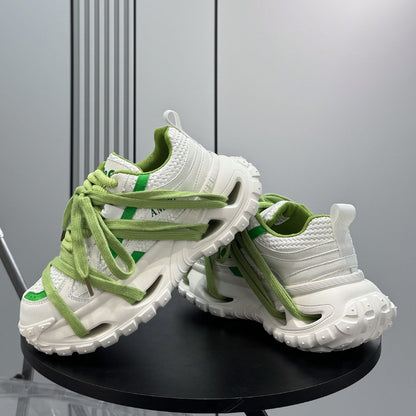Thick-Sole Height-Increasing Dad Sneakers
