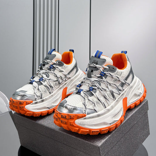 Mesh Rope Lace Chunky Sole Sneakers