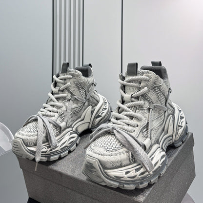 Embroidery Rope Lace Sneaker Boots
