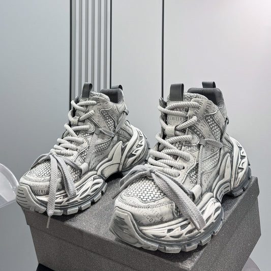Embroidery Rope Lace Sneaker Boots