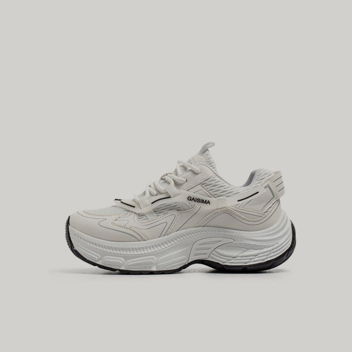 Color-Block Sport Panel Chunky Sneakers
