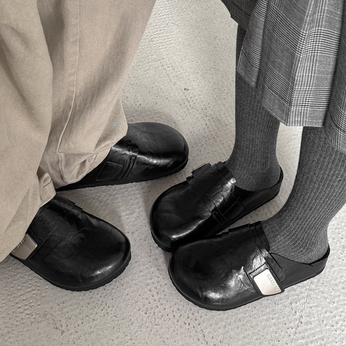 Classic Backless Leather Loafers