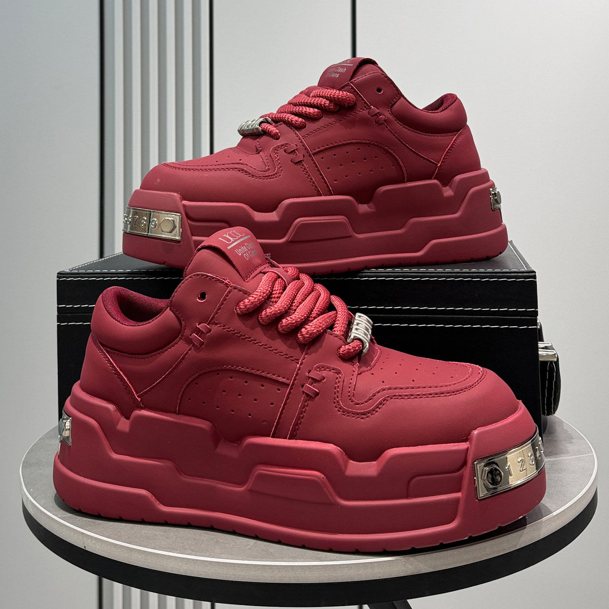 Vivid Platform Thick Sole Sneakers