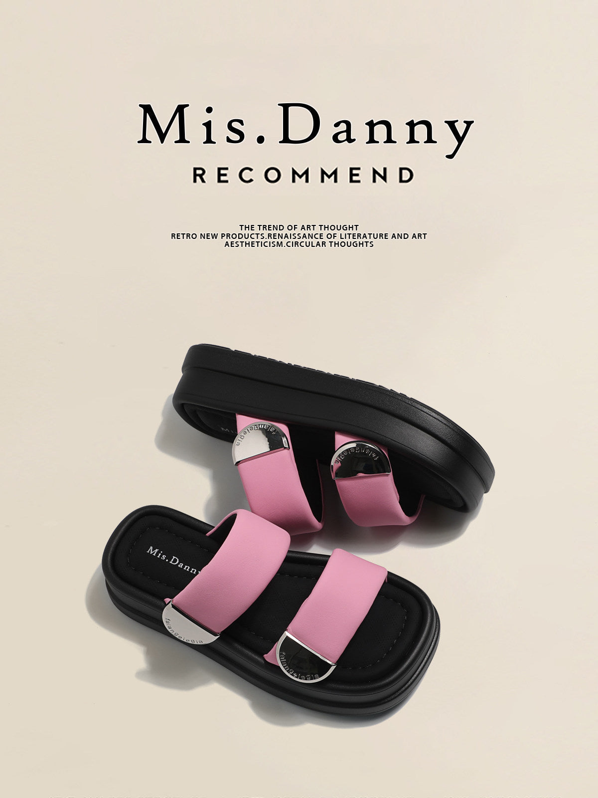 Super Soft Platform Double-Strap Sandals