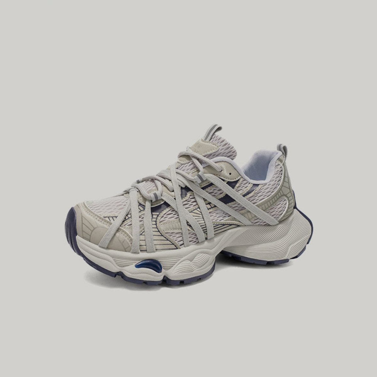 Mesh Strap Panel Chunky Sneakers