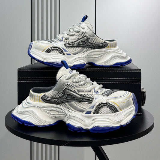Breathable Thick-Sole Height-Increasing Slip-On Shoes