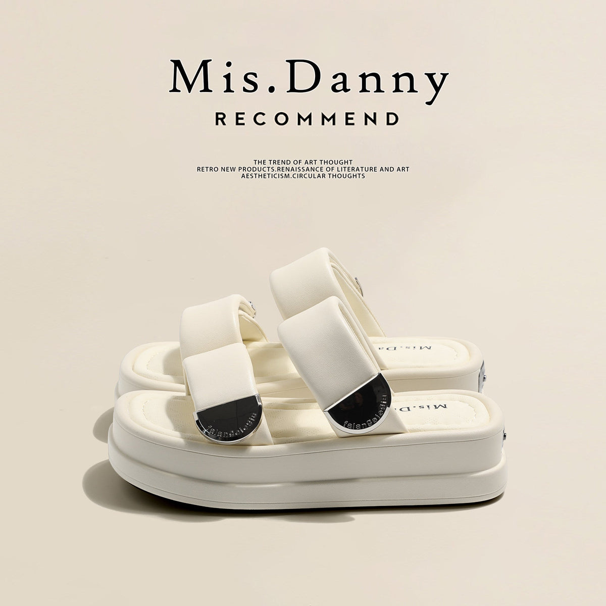 Super Soft Platform Double-Strap Sandals