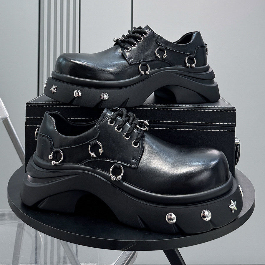Platform Rivet Height Increase Sneakers
