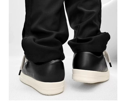 Black Thick Sole Casual Sneakers