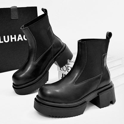 Chunky Platform Chelsea Boots