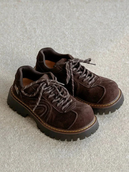 Ridge Chunky Suede Sneakers