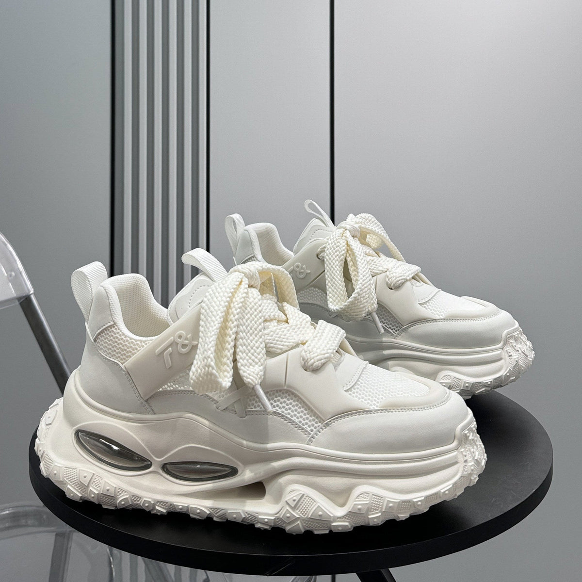 Mesh Strap Air Sole Chunky Sole Sneakers