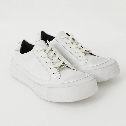 Thick Sole Lace-Up PU Leather Shoes