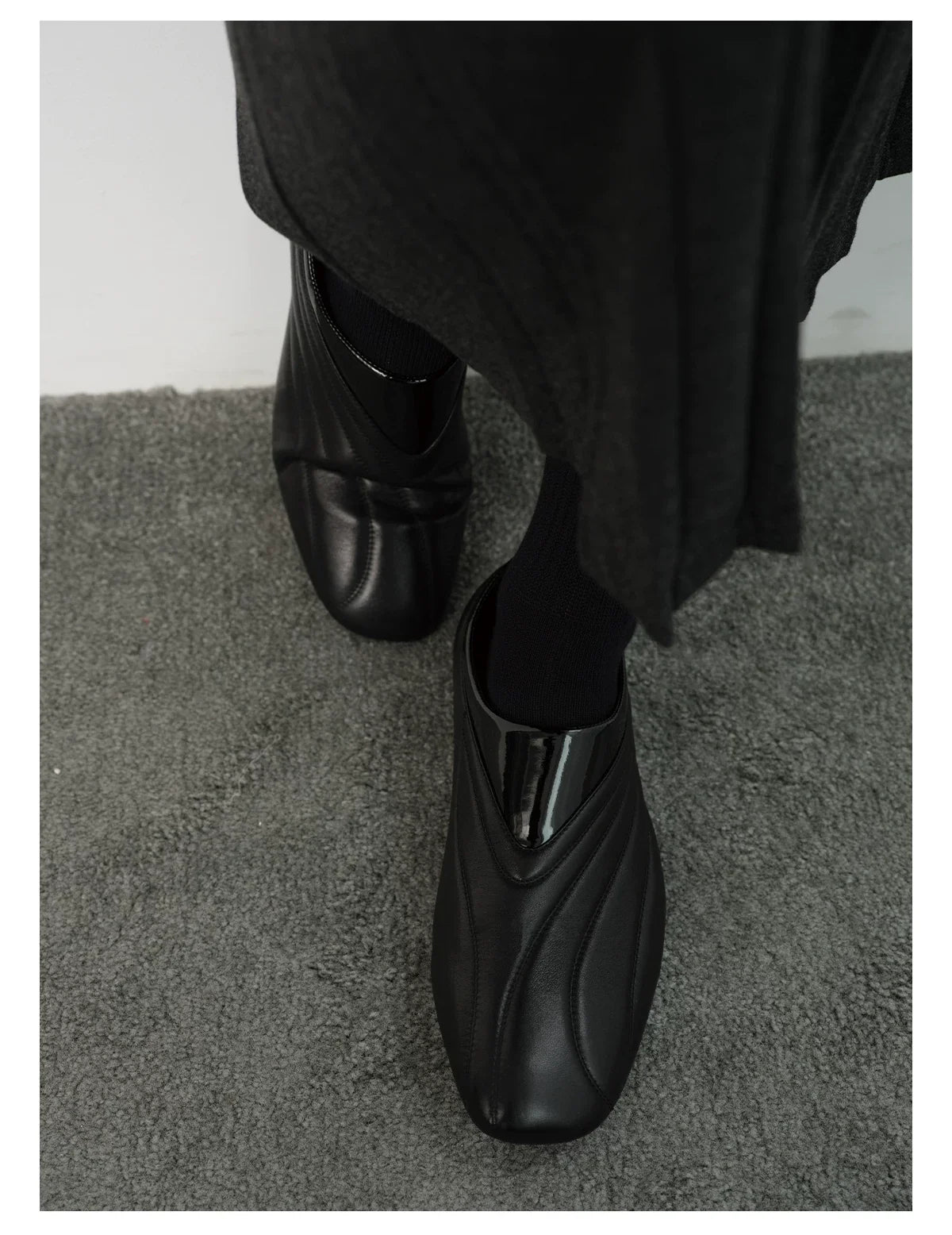Streamlined Low-Profile Leather Slip-On Shoes