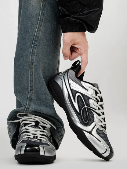 Futuristic Retro Runner Sneakers