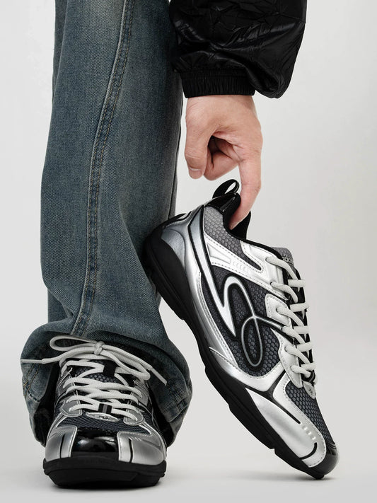 Futuristic Retro Runner Sneakers