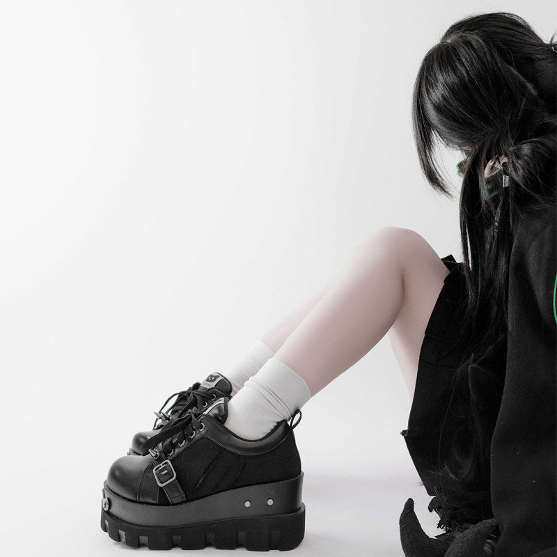 Punk Rivet Platform Shoes