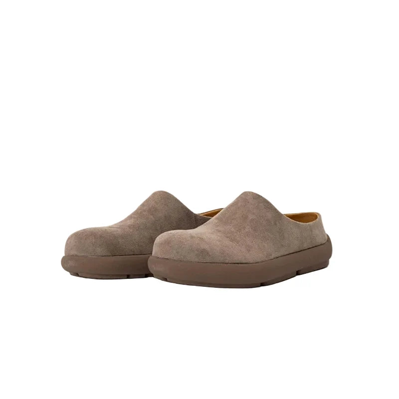 Amber Cloud Suede Clogs