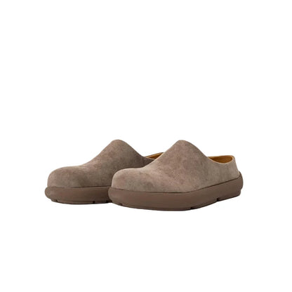 Amber Cloud Suede Clogs