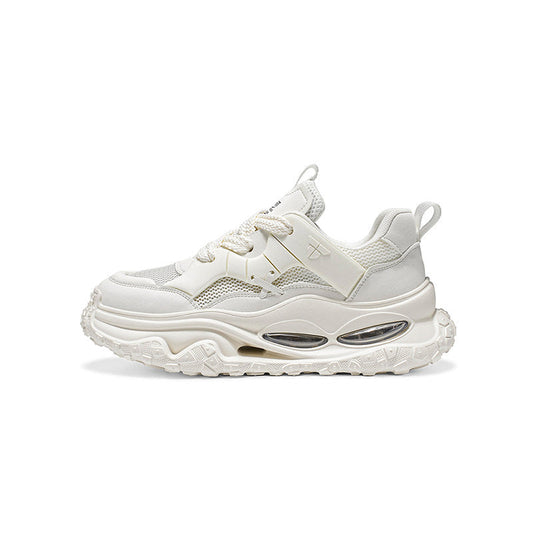 Mesh Panel Platform Chunky Sneakers