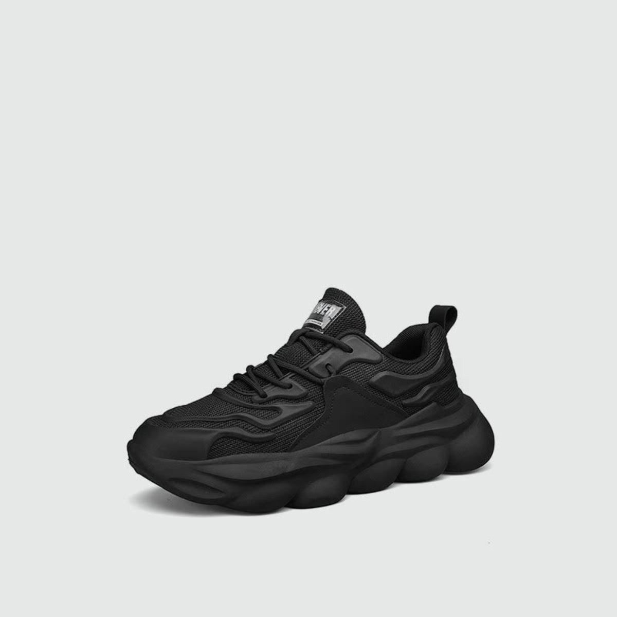 Breathable Mesh Platform Lace-Up Sneakers WN23520
