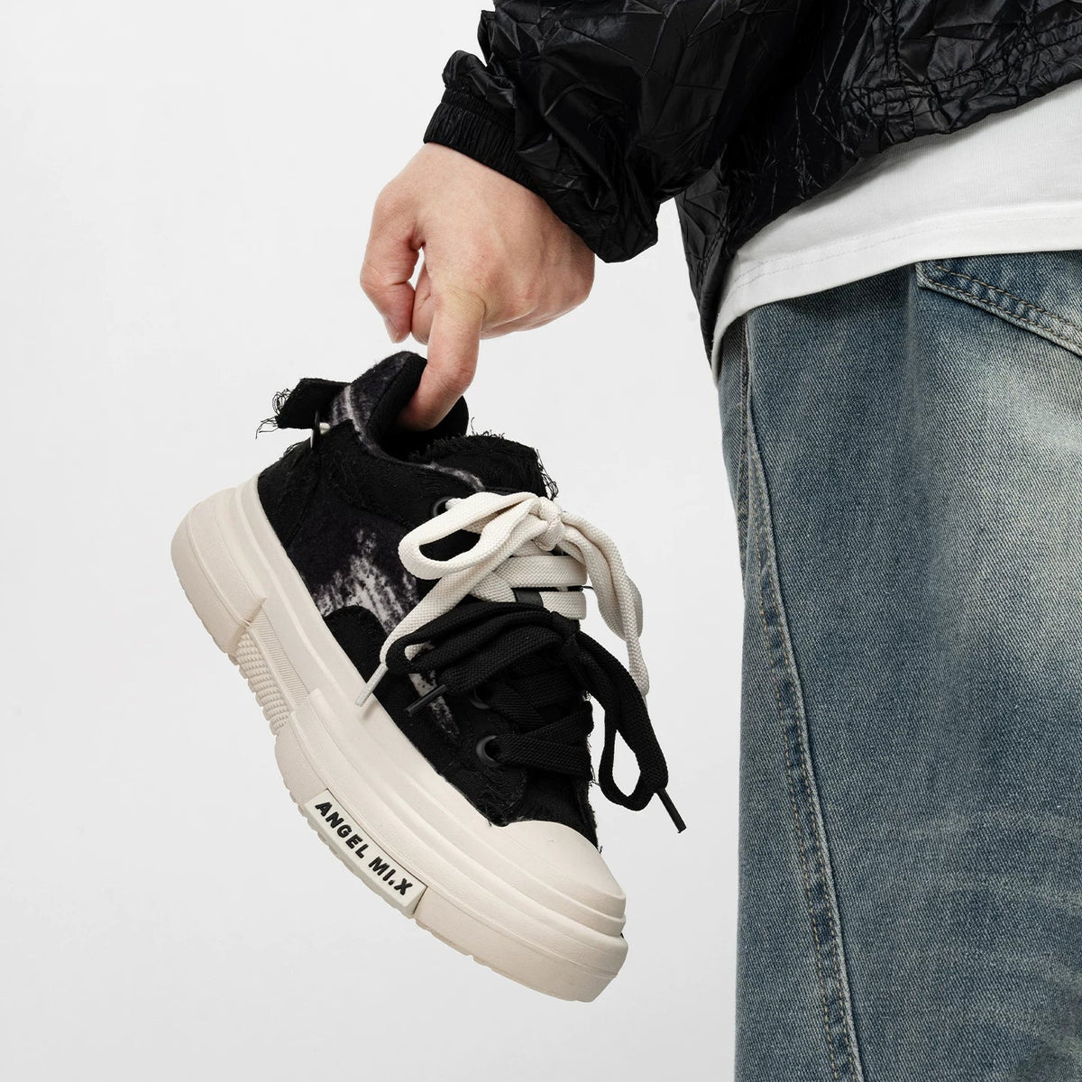 Marble Mismatch Street Sneakers