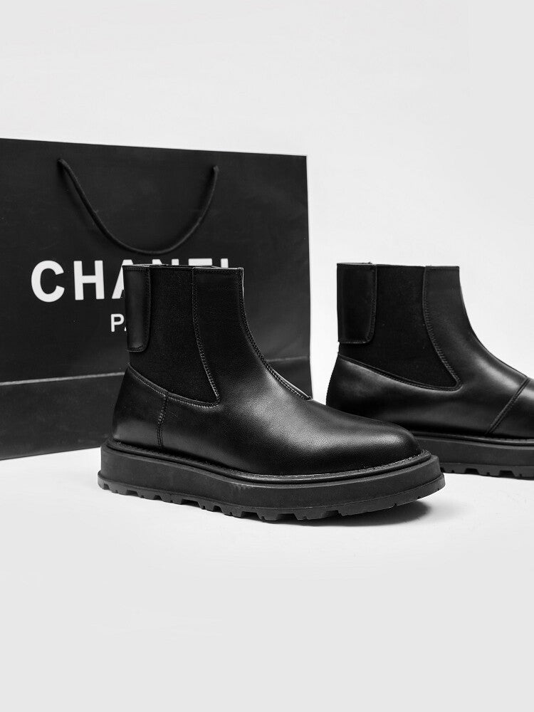 Side Gore Thick Sole Short Boots