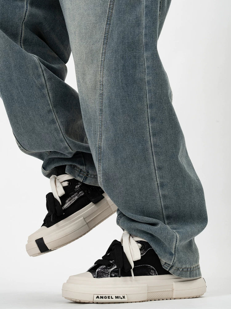 Marble Mismatch Street Sneakers