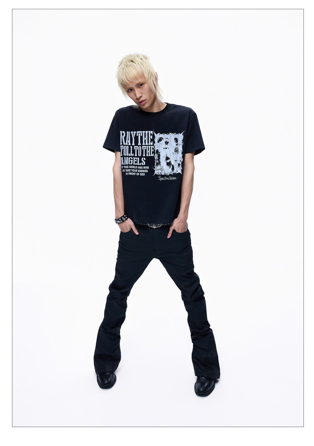 Washed Crew Neck Short Sleeve Slim Fit T-shirt
