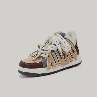 High-Top Starfish Design Sporty Sneakers