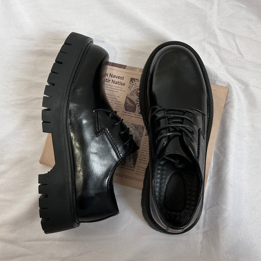 Chunky Platform Lace-Up Shoes