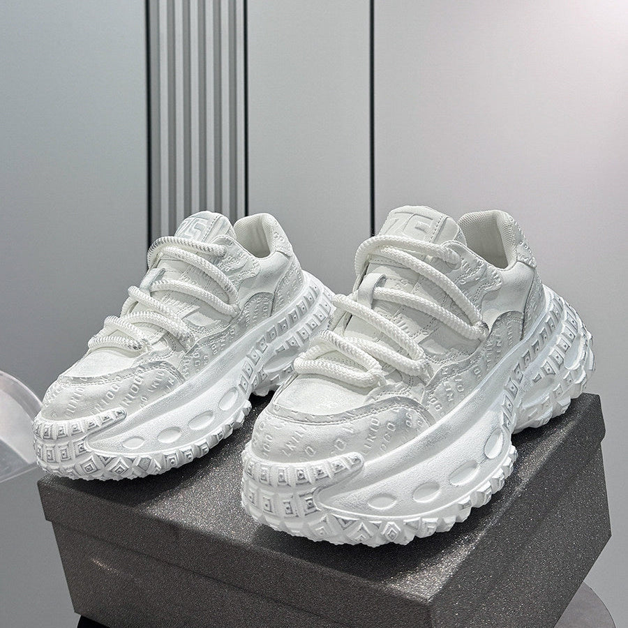 Embroidery Air Sole Chunky Sole Sneakers