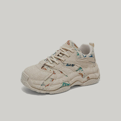Platform Lace-Up Sneakers