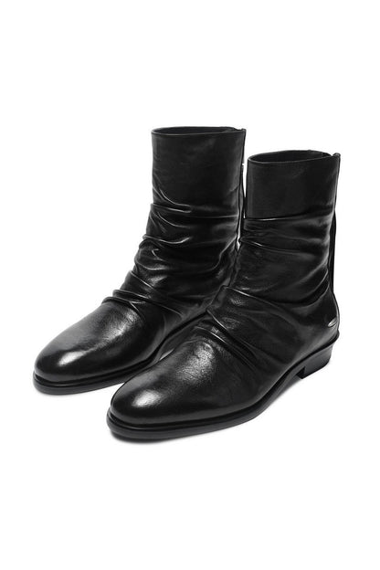 Wrinkled Horsehide Chelsea Boots