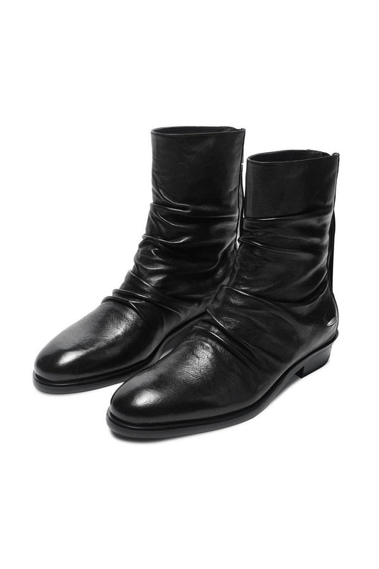 Wrinkled Horsehide Chelsea Boots