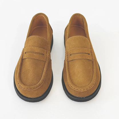 Suede Design Slip-On Coin Loffer