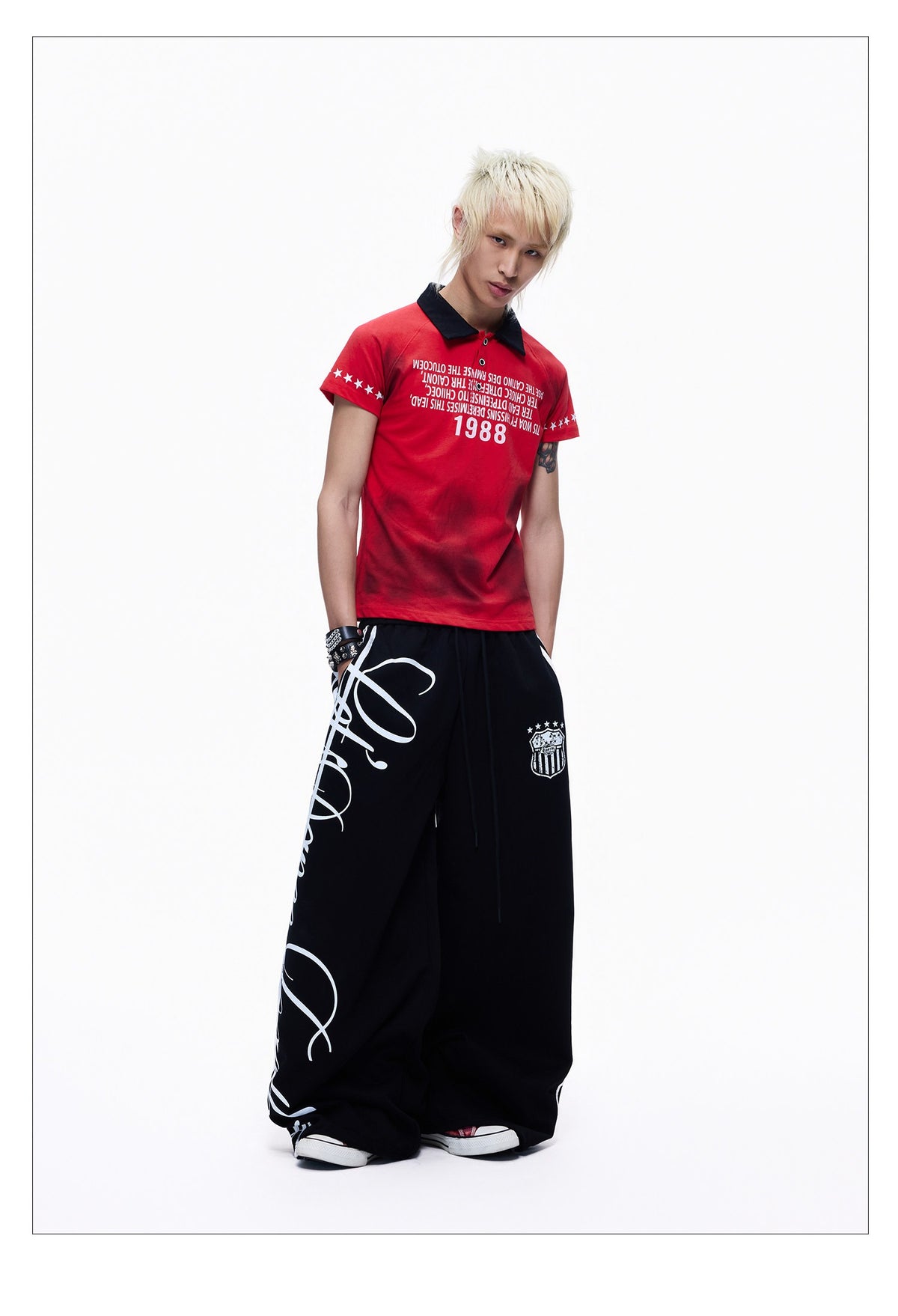 Striped Webbing Sweatpants