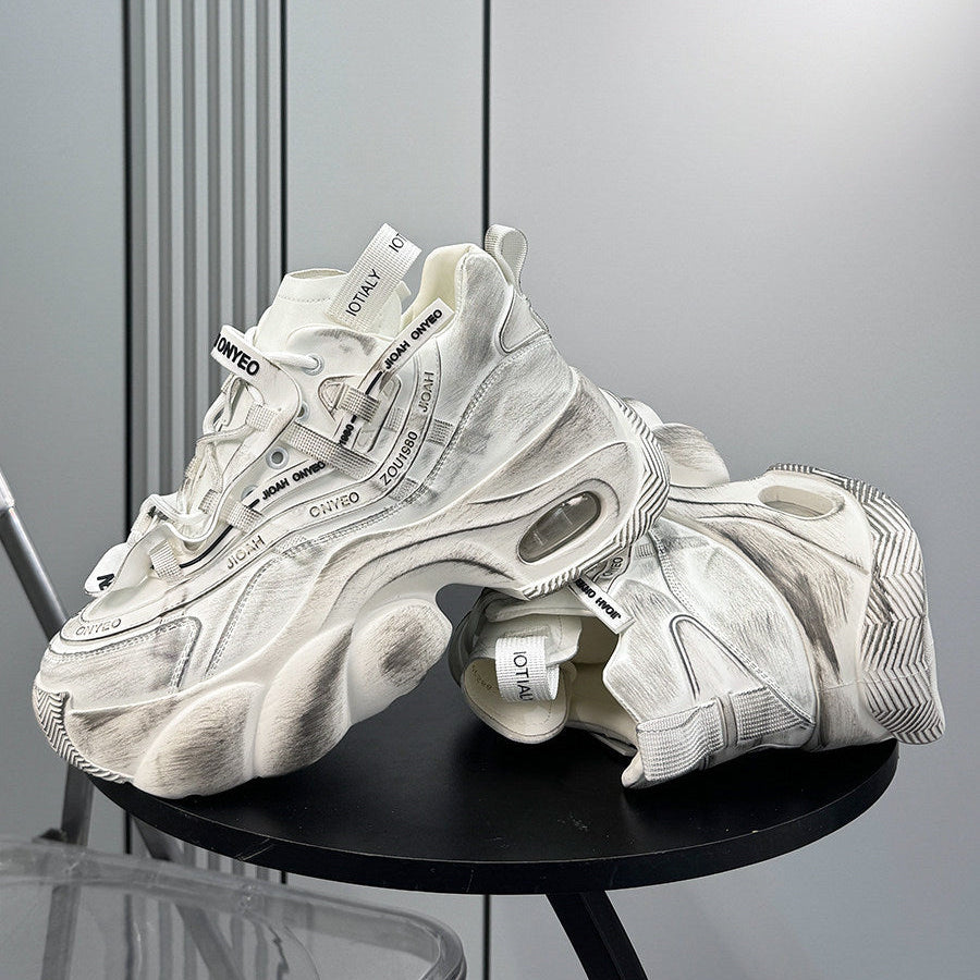 Chunky Platform High-Top Air Cushion Sneaker Boots