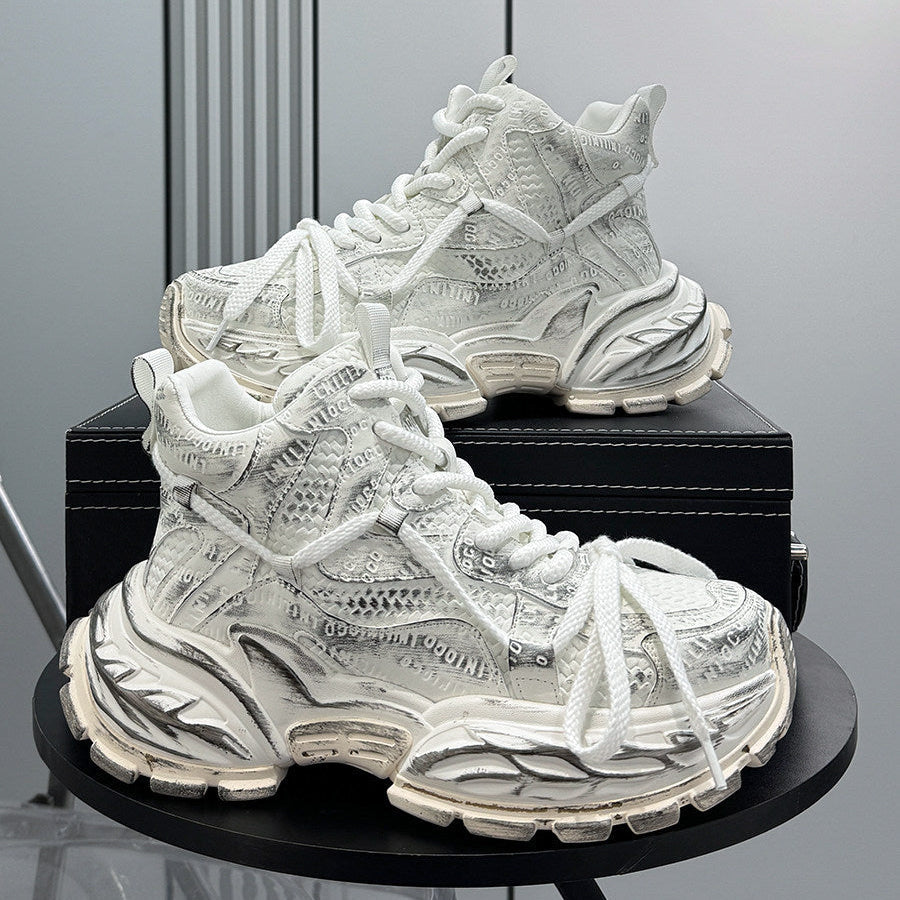 Embroidery Rope Lace Sneaker Boots