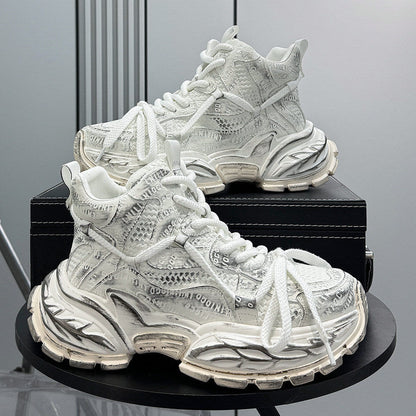 Embroidery Rope Lace Sneaker Boots