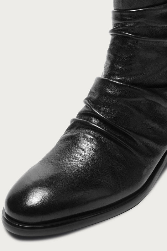 Wrinkled Horsehide Chelsea Boots