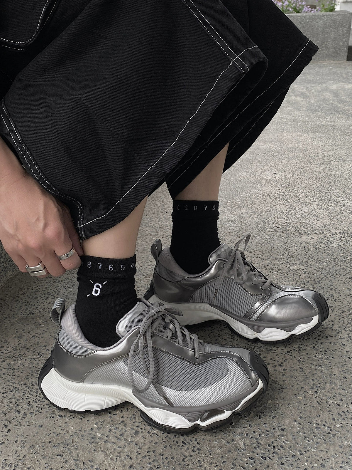 Mesh Thick Sole Sporty Sneakers