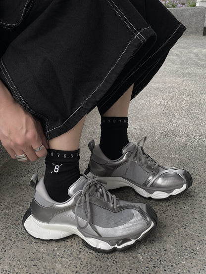 Mesh Thick Sole Sporty Sneakers